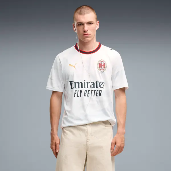 PUMA PUMA AC Milan 26/27 Away Jersey Men, Clothing, White/Victory Gold, S