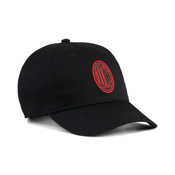 PUMA PUMA AC Milan Essentials Cap Youth, Accessories, Black/Red, OSFA