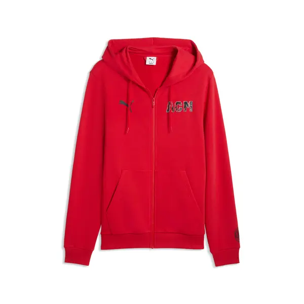 PUMA PUMA AC Milan FtblCulture Hooded Sweat Jacket Men, Football, Red/Black, S