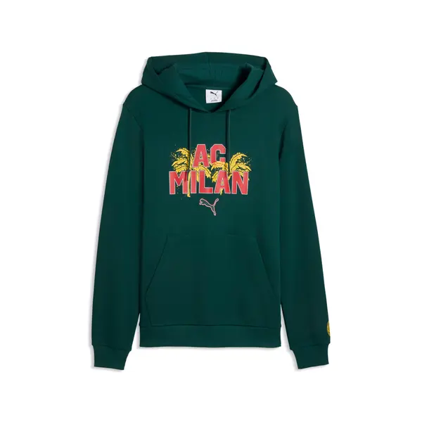 PUMA PUMA AC Milan FtblCulture Hoodie Men, Football, Dark Myrtle/Sunny Yellow, S