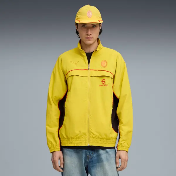 PUMA PUMA AC Milan FtblStatement Cellerator Jacket, Clothing, Fresh Pear/Red, S