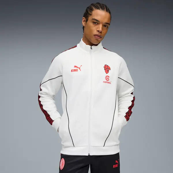 PUMA PUMA AC Milan KING Anthem Jacket Men, Clothing, White/Red, S