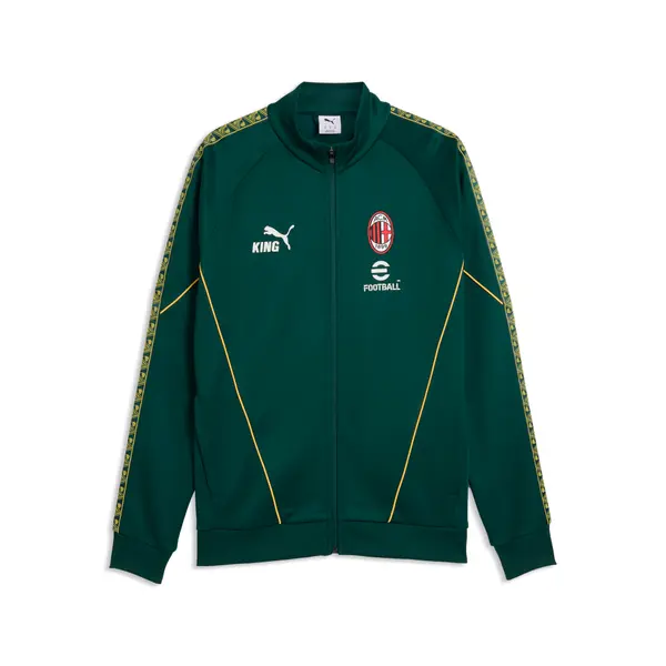 PUMA PUMA AC Milan KING Anthem Jacket Men, Football, Dark Myrtle/Sunny Yellow, S
