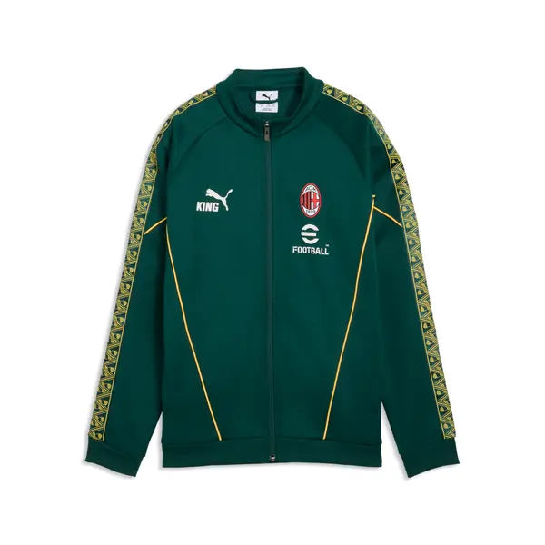 PUMA PUMA AC Milan KING Anthem Jacket Youth, Football, Dark Myrtle/Sunny Yellow, 15-16Y
