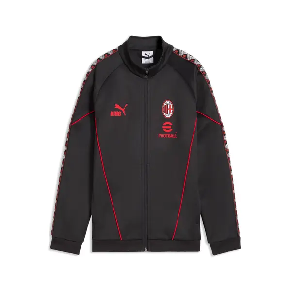 PUMA PUMA AC Milan KING Anthem Slim Jacket Youth, Shop, Flat Dark Gray/Red, 15-16Y