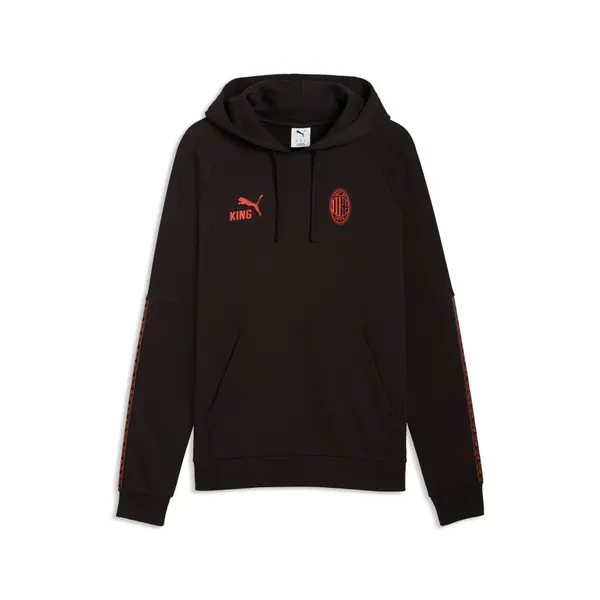 PUMA PUMA AC Milan KING Hoodie Men, Football, Black/Red Fire, S