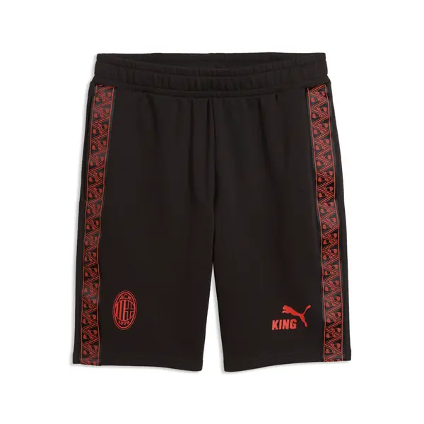 PUMA PUMA AC Milan KING Shorts Men, Football, Black/Red Fire, S