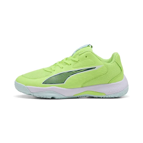 PUMA PUMA Accelerate 4 Handball Shoes Youth, Shoes, Fizzy Light/Green Terrain/White, 33