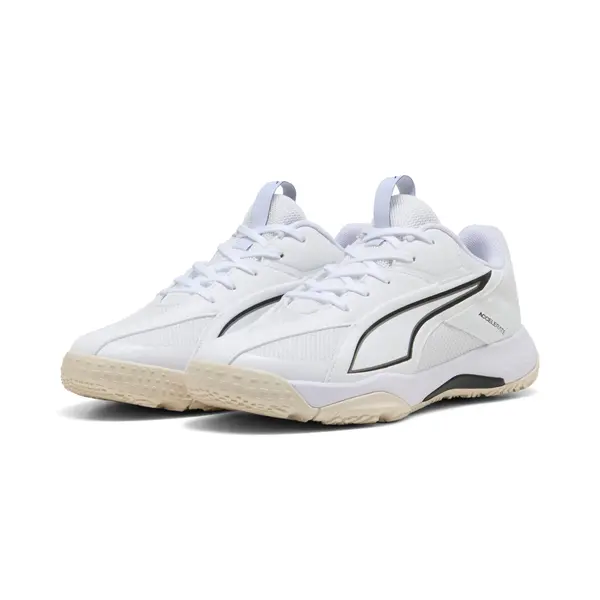 PUMA PUMA Accelerate 5 Handball Shoes Youth, Shop, White/Black/Alpine Snow, 33