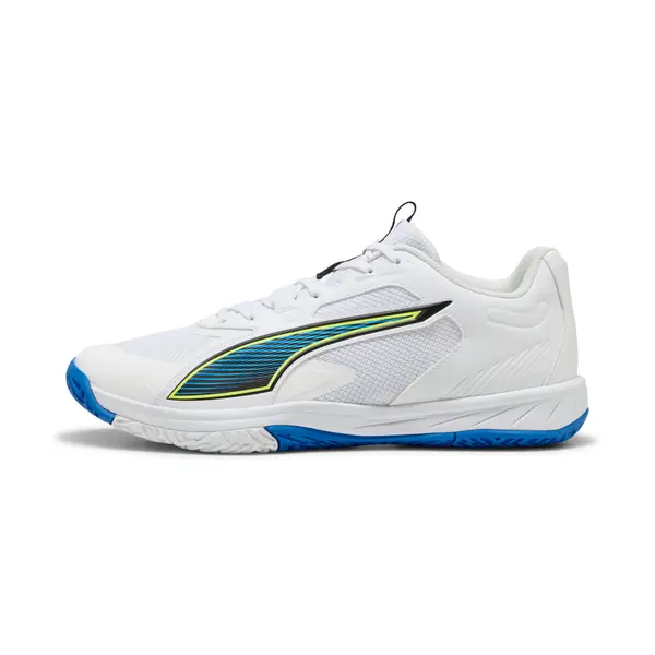 PUMA PUMA Accelerate Pro 4 Game On Handball Shoes Unisex, Shoes, White/Glowing Red/Ultra Blue, 44