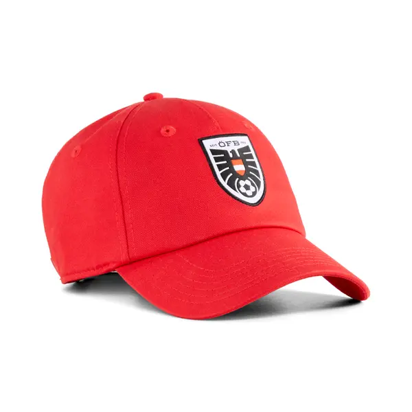 PUMA PUMA Austria Essentials Cap, Football, Red/White, OSFA