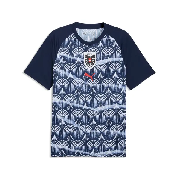 PUMA PUMA Austria Warmup Jersey Men, Football, Navy/Red, S