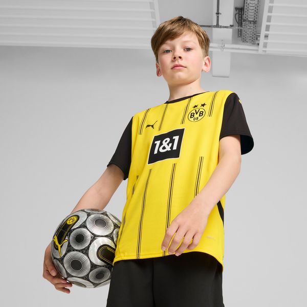 PUMA Puma Borussia Dortmund 24/25 Home Jersey Youth, Yellow, Size 9-10Y, Clothing