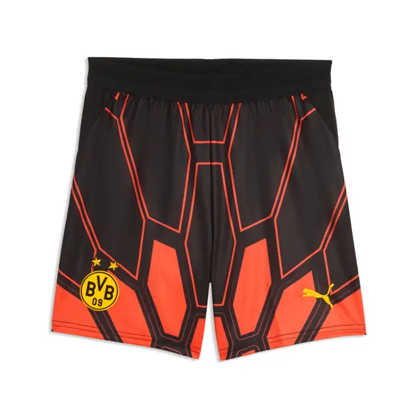 PUMA PUMA Borussia Dortmund 26/27 Goalkeeper Shorts Youth, Clothing, Hot Heat/Black, 15-16Y