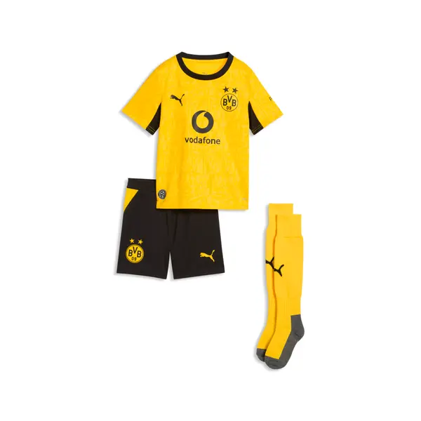 PUMA PUMA Borussia Dortmund 26/27 Home Mini Kit Kids, Shop, Faster Yellow/Black, 4-5Y