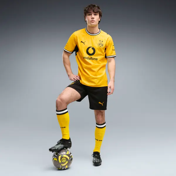 PUMA PUMA Borussia Dortmund 26/27 Shorts Men, Clothing, Black/Faster Yellow, S