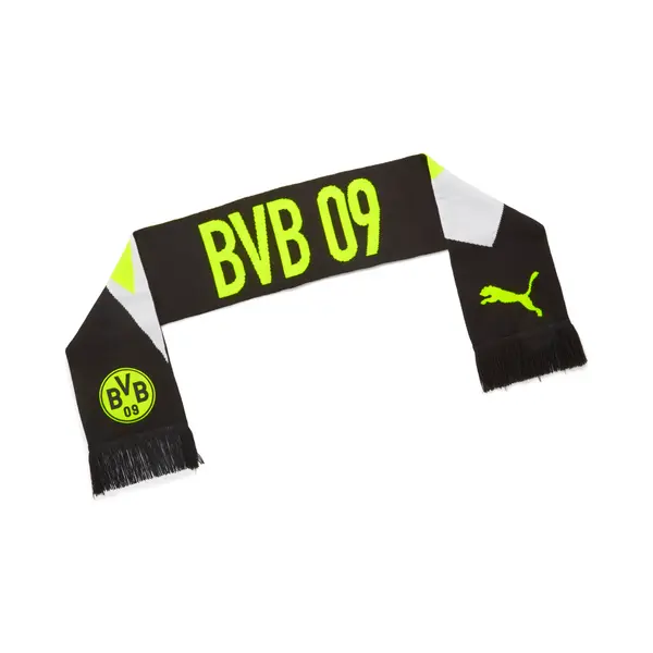 PUMA PUMA Borussia Dortmund Essentials Scarf, Accessories, Black/Yellow Alert, OSFA