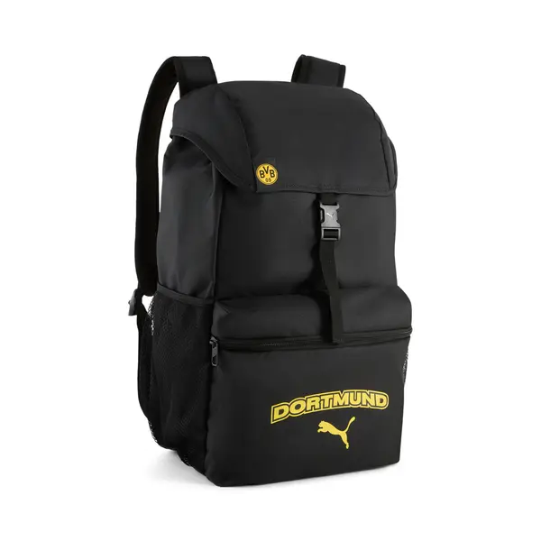 PUMA PUMA Borussia Dortmund ftblCulture 24L Backpack, Football, Black/Faster Yellow, OSFA