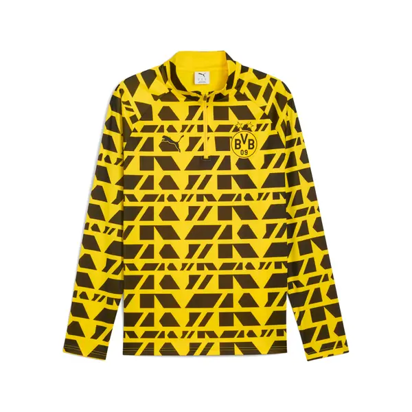 PUMA PUMA Borussia Dortmund Pre-match Quarter-Zip Top Men, Sport, Faster Yellow/Black, S
