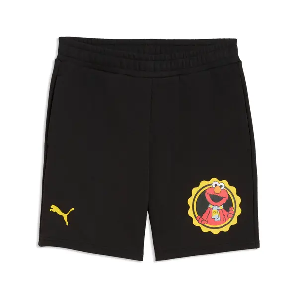 PUMA PUMA Borussia Dortmund x Sesame Street Shorts Youth, Football, Black/Faster Yellow, 15-16Y
