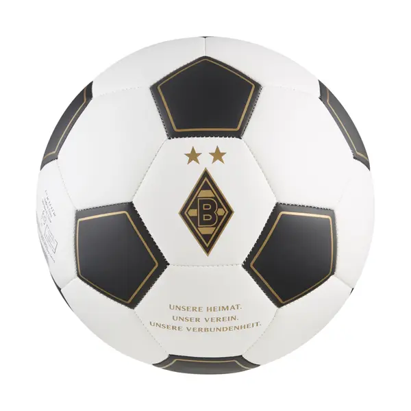 PUMA PUMA Borussia Mönchengladbach 125th Anniversary Football, Accessories, White/Matte Gold, 5