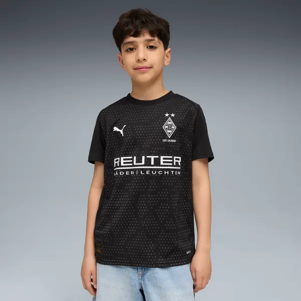 PUMA PUMA Borussia Mönchengladbach 25/26 Third Jersey Youth, Clothing, Black/Warm White, 15-16Y