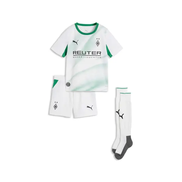 PUMA PUMA Borussia Mönchengladbach 26/27 Home Mini Kit Kids, Shop, White/Archive Green, 4-5Y