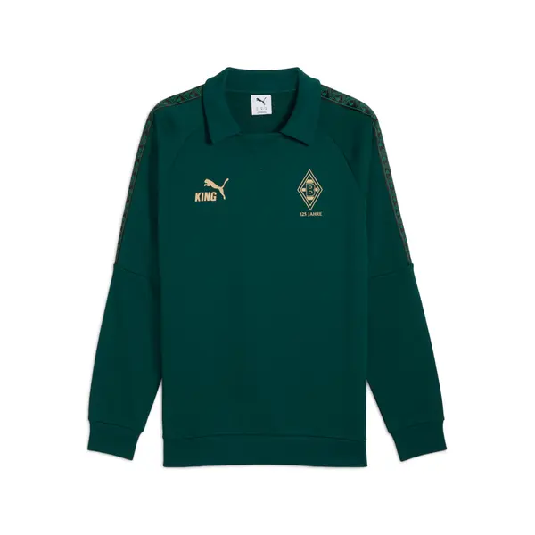 PUMA PUMA Borussia Mönchengladbach KING Drill Top Men, Sport, Dark Myrtle/Gold, S