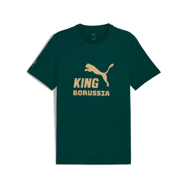 PUMA PUMA Borussia Mönchengladbach KING Logo Tee Men, Sport, Dark Myrtle/Gold, S