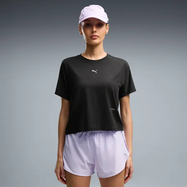 PUMA PUMA Brightstride CLOUDSPUN Running Tee Women, Clothing, Black, S