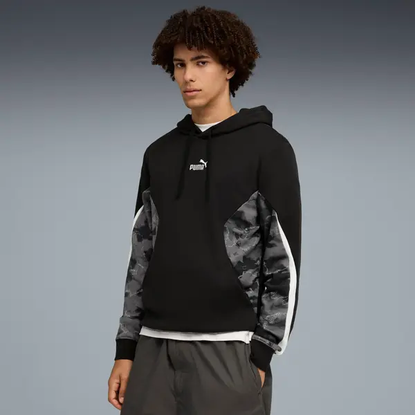 PUMA PUMA Camo Hoodie Men, Clothing, Black, S