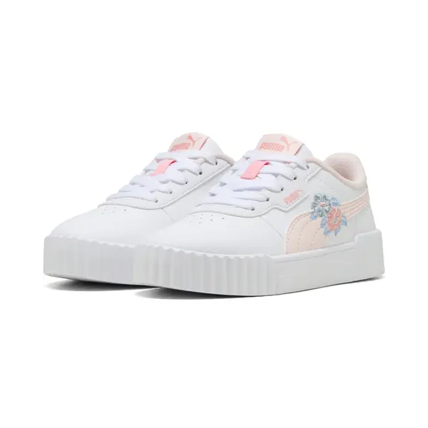 PUMA PUMA Carina 3.0 Floral Sneakers Kids, Collections, White/Jasmine Flower/Seafoam, 27.5