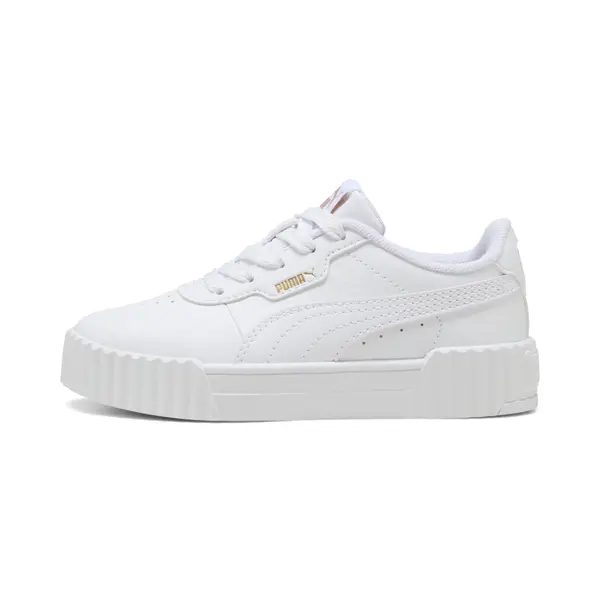 PUMA PUMA Carina 3.0 Sneakers Kids, Shoes, White/Gold, 27.5