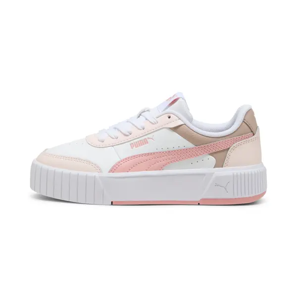 PUMA PUMA Carina Mia Sneakers Youth, Shoes, White/Rosy Outlook/Jasmine Flower, 35.5