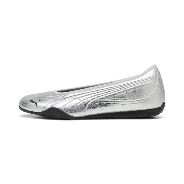 PUMA PUMA Catch Metallic Whisper Ballerina Shoes Women, Shoes, Silver/Black, 35.5