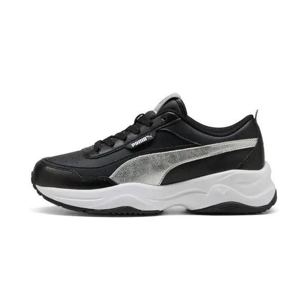 PUMA PUMA Cilia Mode Metallic Whisper Sneakers Women, Shoes, Black/Silver/White, 35.5
