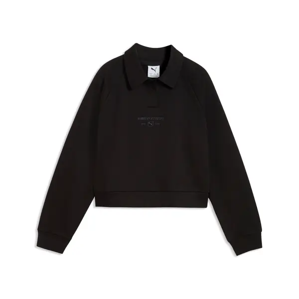 PUMA PUMA Class Relaxed Cropped Fleece Sweatshirt Youth, Shop, Black, 15-16Y