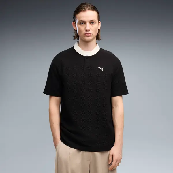 PUMA PUMA Class Relaxed Polo Men, Clothing, Black, S