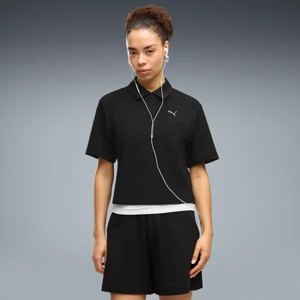 PUMA PUMA Class Relaxed Polo Women, Clothing, Black, S