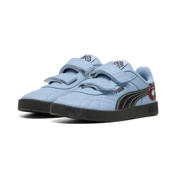 PUMA PUMA Club II Indoor Racing Crew Sneakers Kids, Age, Chambray Blue/Black, 27.5