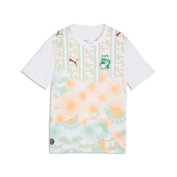 PUMA PUMA Côte d'Ivoire 2026 Away Jersey Youth, Performance, White/Warm Chestnut, 15-16Y