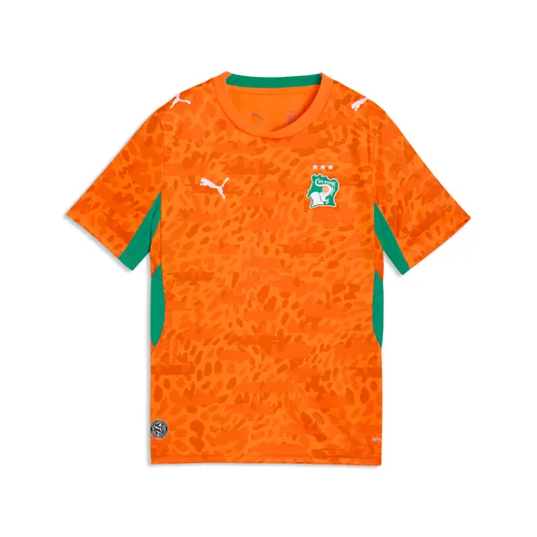 PUMA PUMA Côte d'Ivoire 2026 Home Jersey Youth, Performance, Rickie Orange/Sport Green, 15-16Y