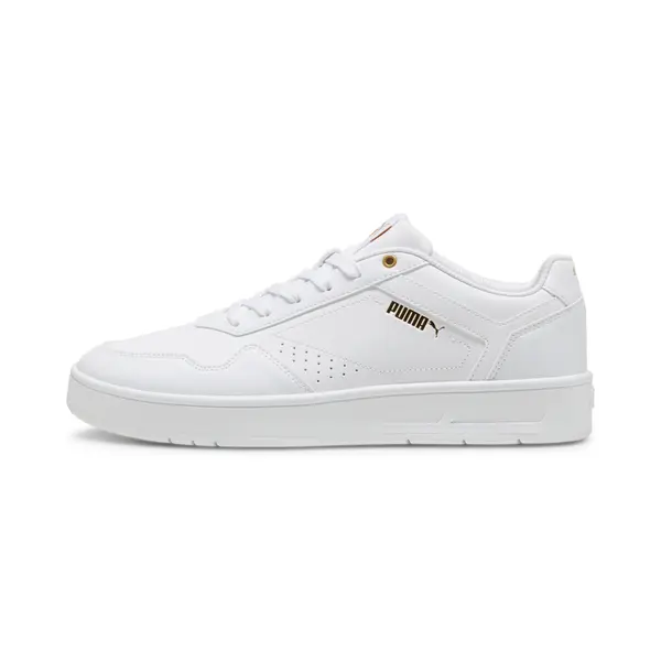 PUMA PUMA Court Classic Sneakers Unisex, Shoes, White/Gold, 35.5