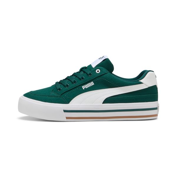 PUMA Puma Court Classic Vulcanised Formstrip Unisex Sneakers, Green, Size 45, Shoes