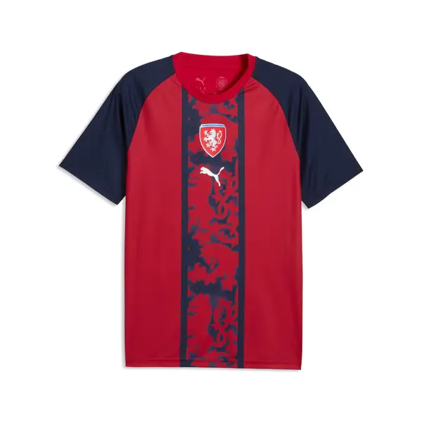 PUMA PUMA Czechia Warmup Jersey Men, Football, Dark Cherry/Navy, S