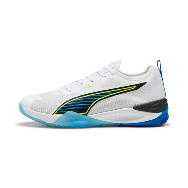 PUMA PUMA Eliminate NITRO™ 4 Game On Handball Shoes Unisex, Shoes, White/Glowing Red/Ultra Blue, 44