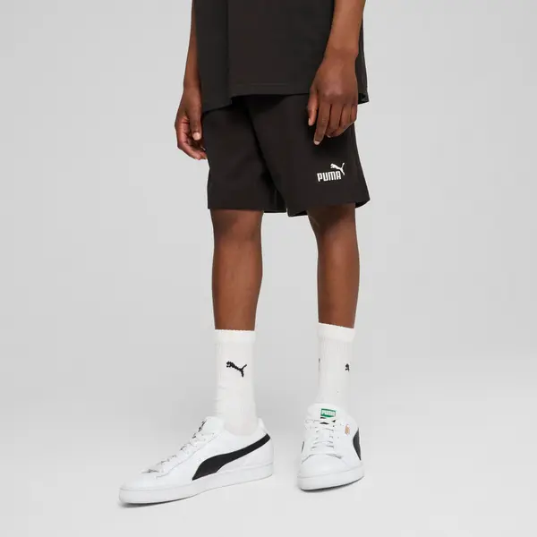 PUMA PUMA ESS No. 1 Logo Jersey Shorts Youth, Clothing, Black, 5-6Y