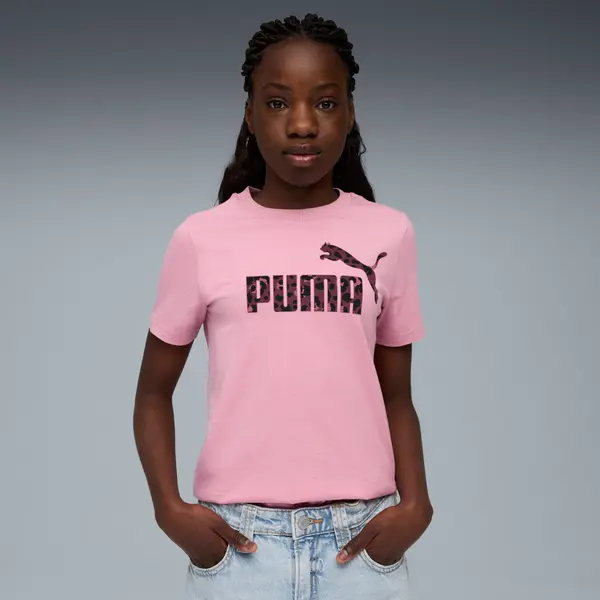 PUMA PUMA Essentials Animal Graphic Tee Youth, Clothing, Poised Pink, 15-16Y