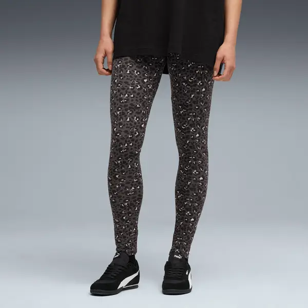 PUMA PUMA Essentials Animal Print Leggings Women, Clothing, Black, XXS