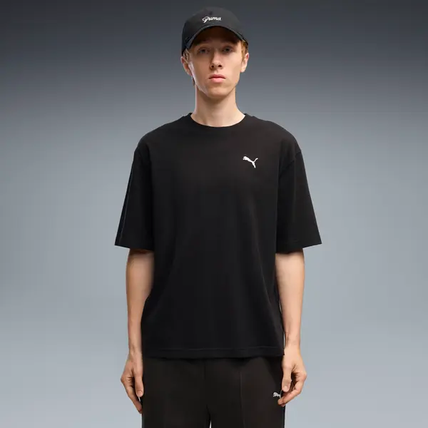 PUMA PUMA Essentials Boxy Relaxed Tee Men, Clothing, Black, S